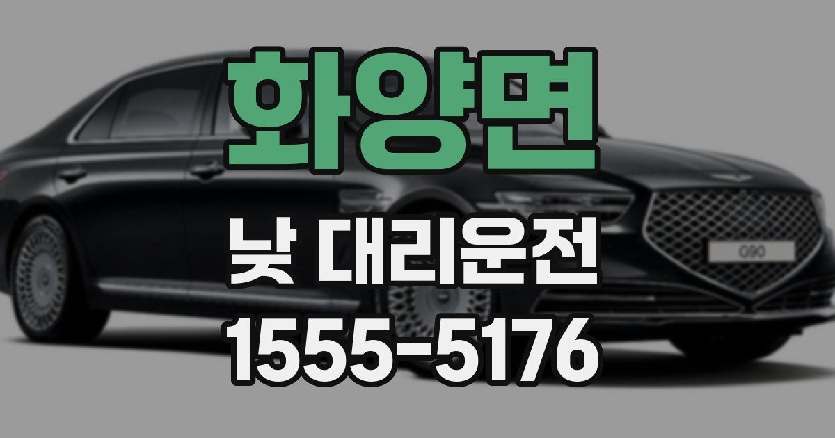 화양면 낮 대리운전