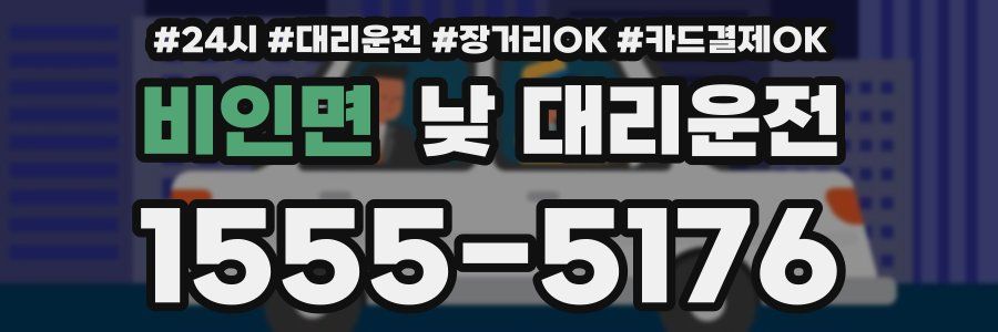 비인면 낮 대리운전