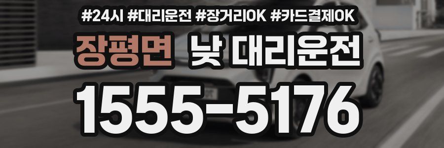 장평면 낮 대리운전