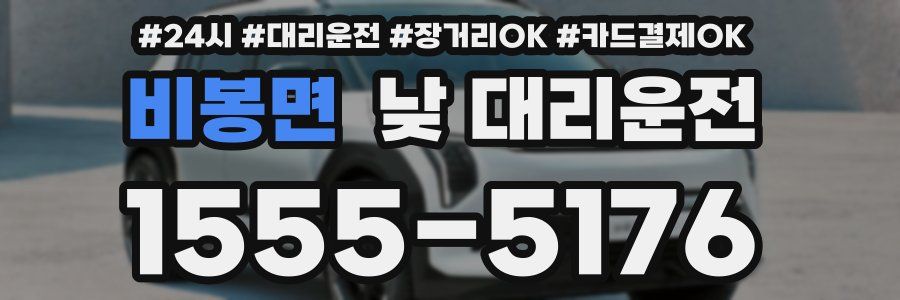 비봉면 낮 대리운전