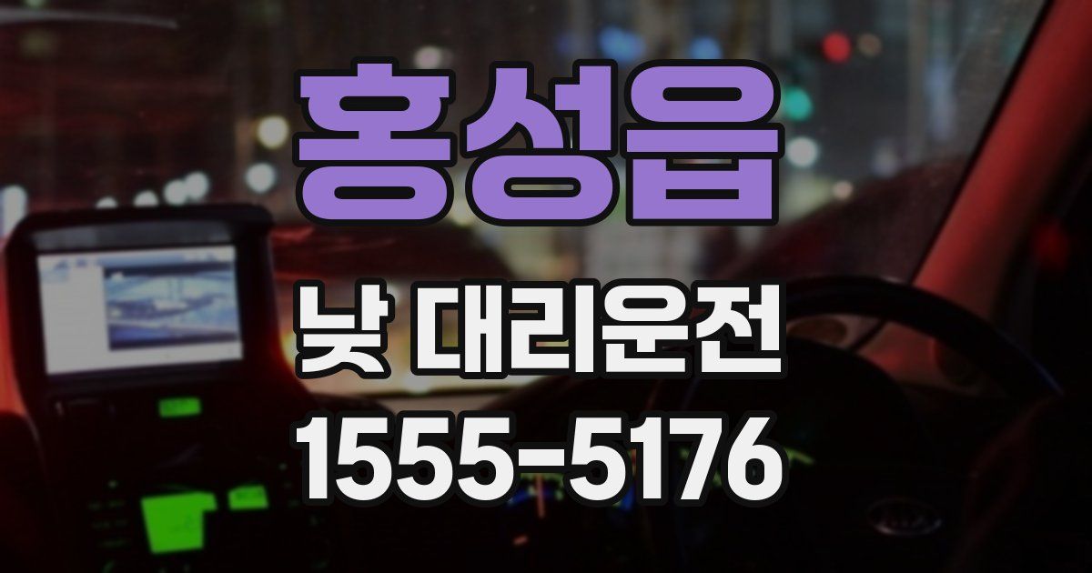 홍성읍 낮 대리운전