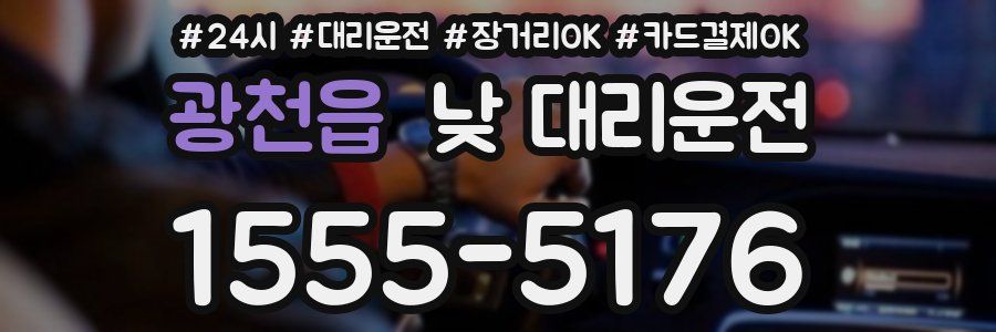 광천읍 낮 대리운전