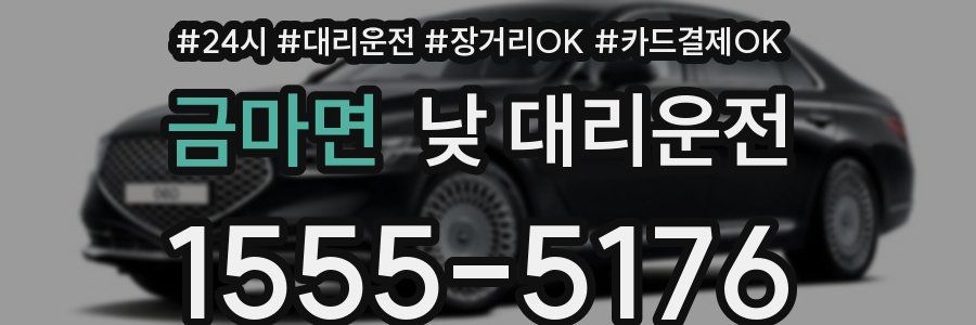 금마면 낮 대리운전
