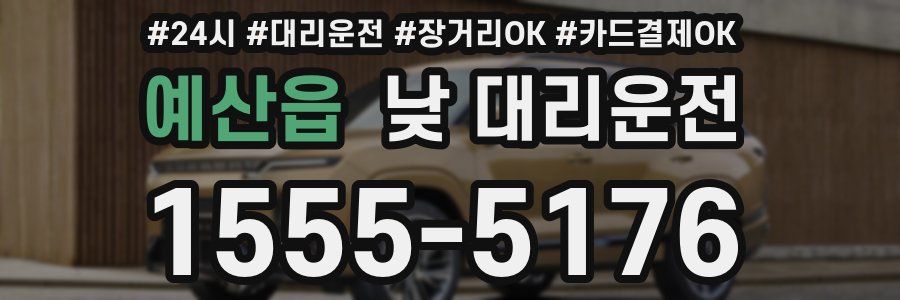 예산읍 낮 대리운전