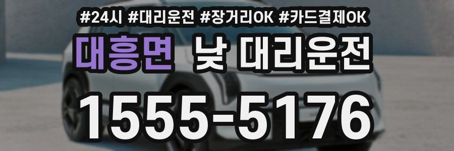 대흥면 낮 대리운전