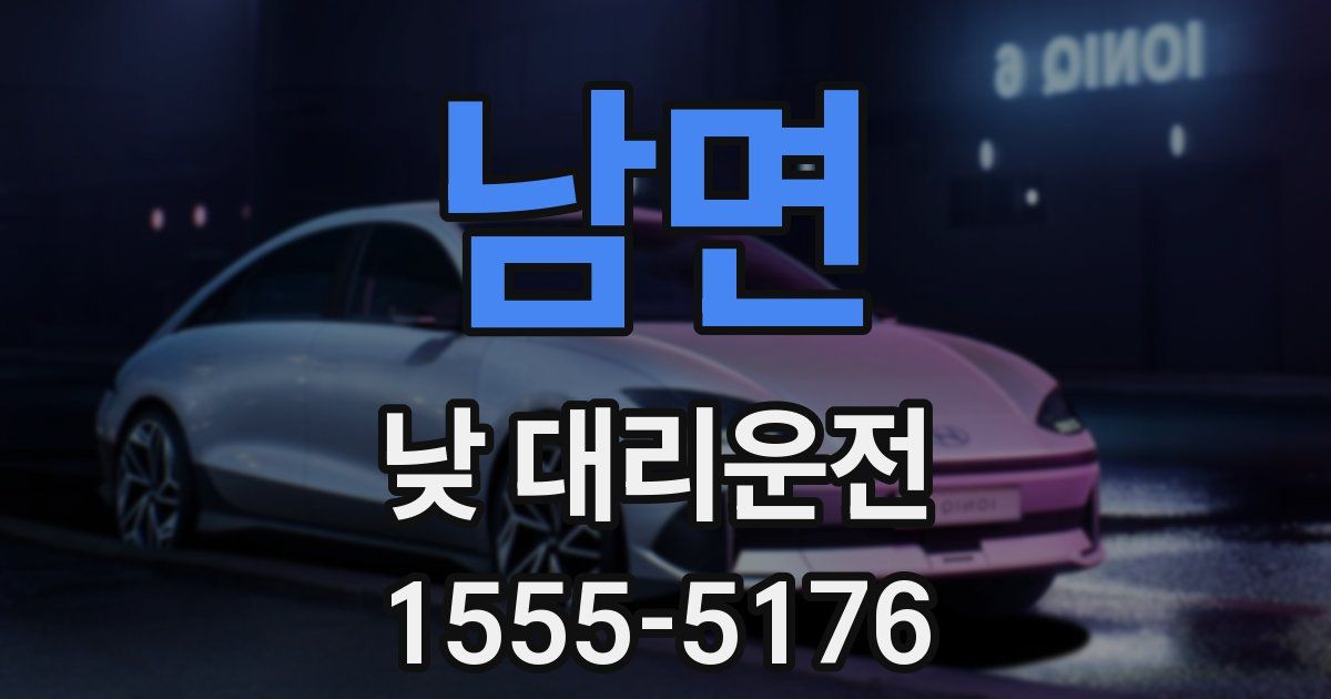 남면 낮 대리운전