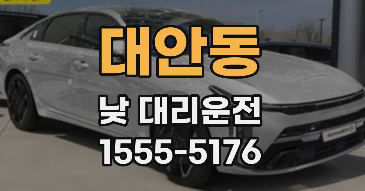 대안동 낮 대리운전