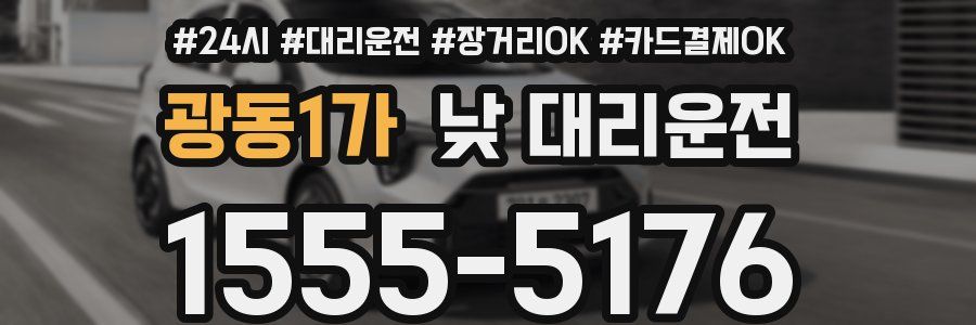 광동1가 낮 대리운전