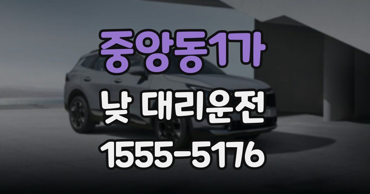 중앙동1가 낮 대리운전