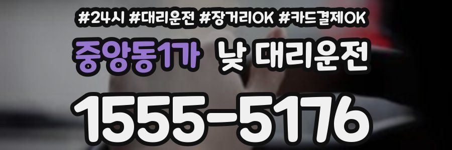 중앙동1가 낮 대리운전