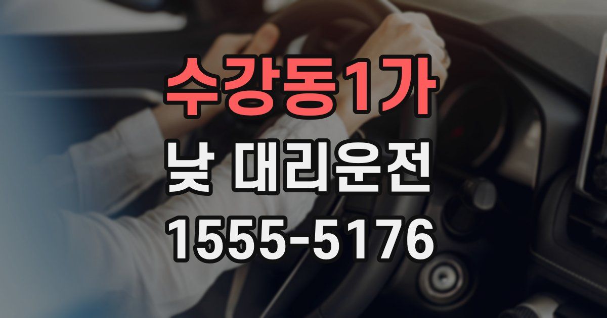 수강동1가 낮 대리운전