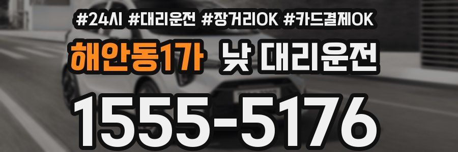 해안동1가 낮 대리운전