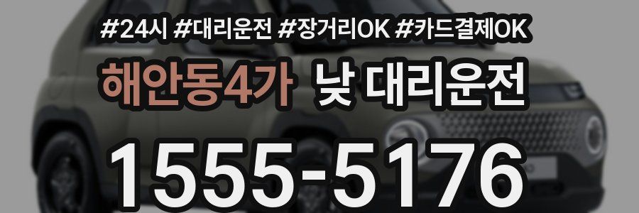 해안동4가 낮 대리운전