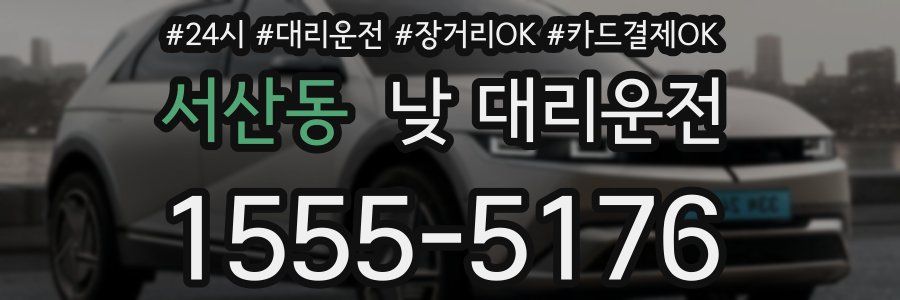 서산동 낮 대리운전