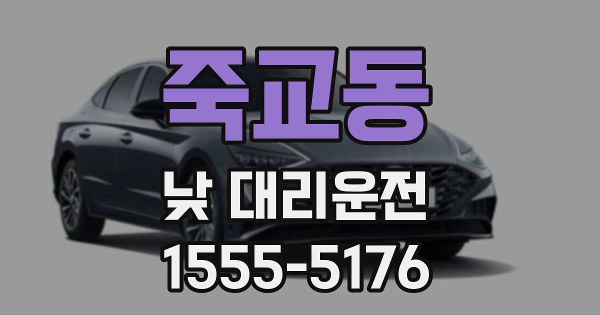 죽교동 낮 대리운전