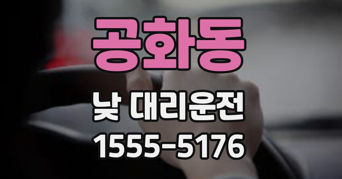 공화동 낮 대리운전