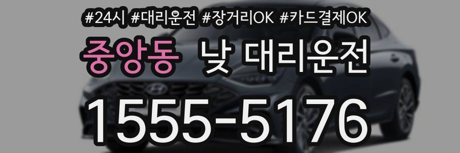 중앙동 낮 대리운전