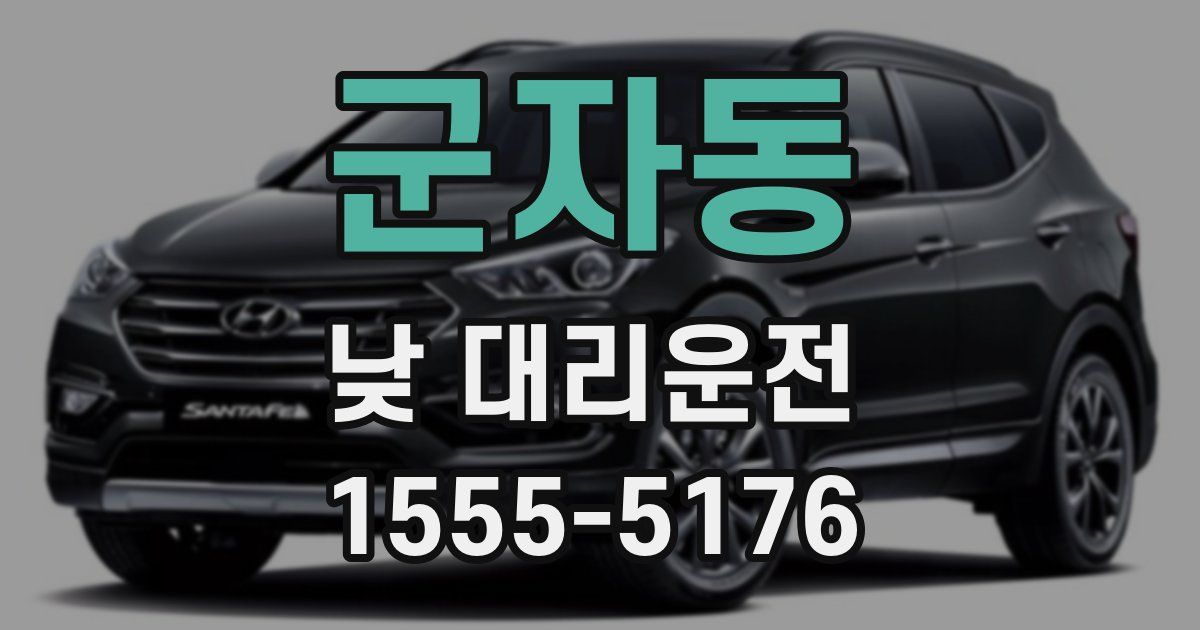 군자동 낮 대리운전
