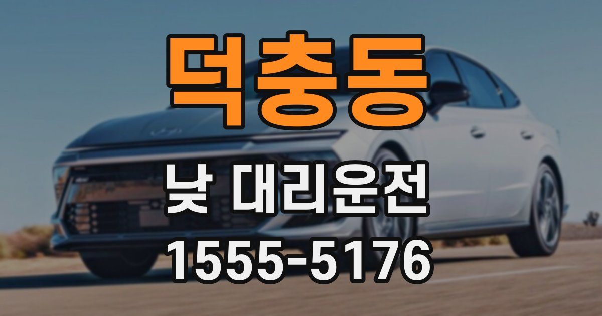 덕충동 낮 대리운전