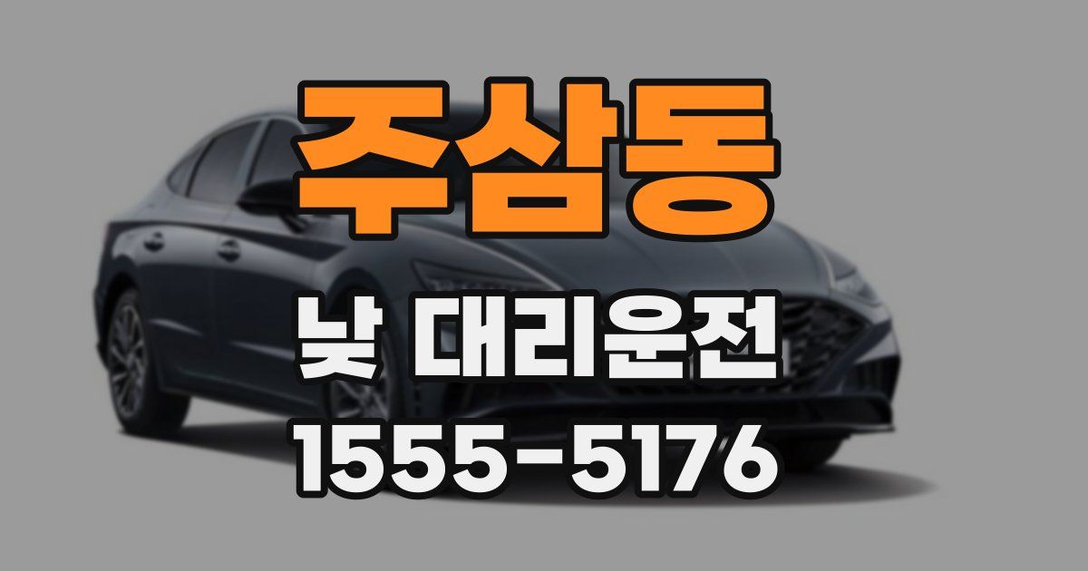 주삼동 낮 대리운전