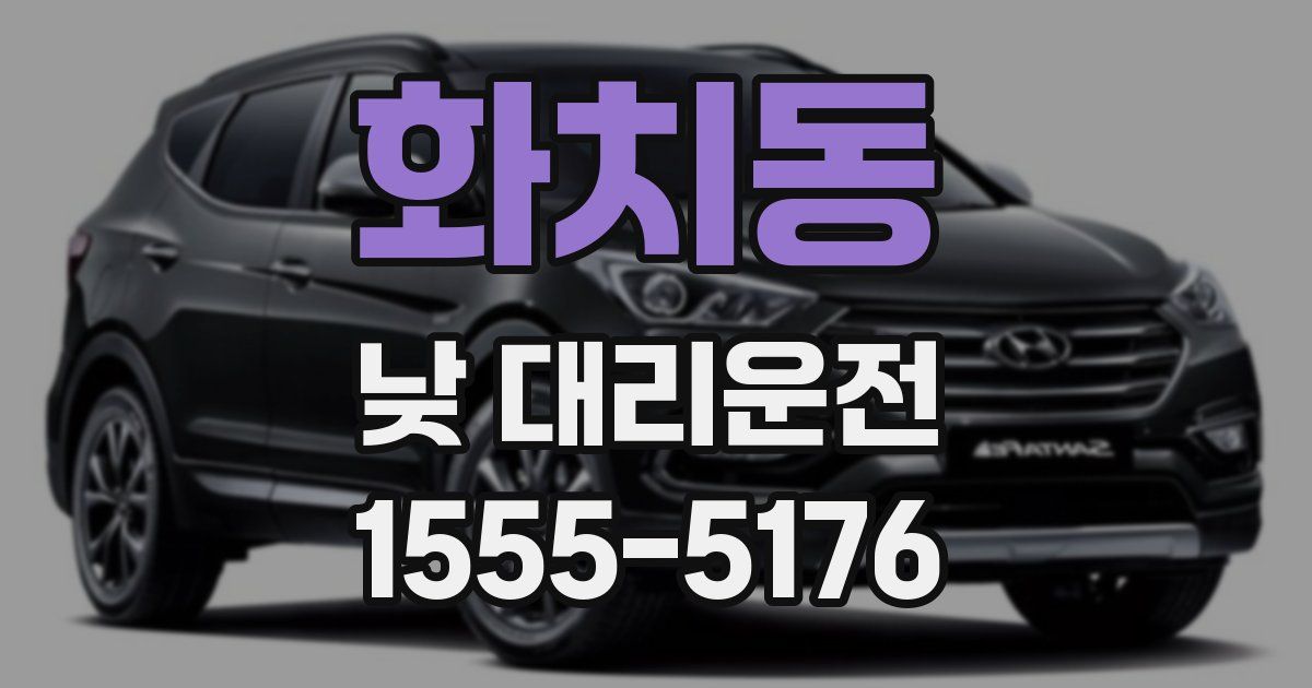화치동 낮 대리운전