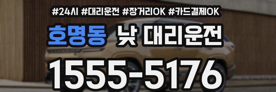 호명동 낮 대리운전