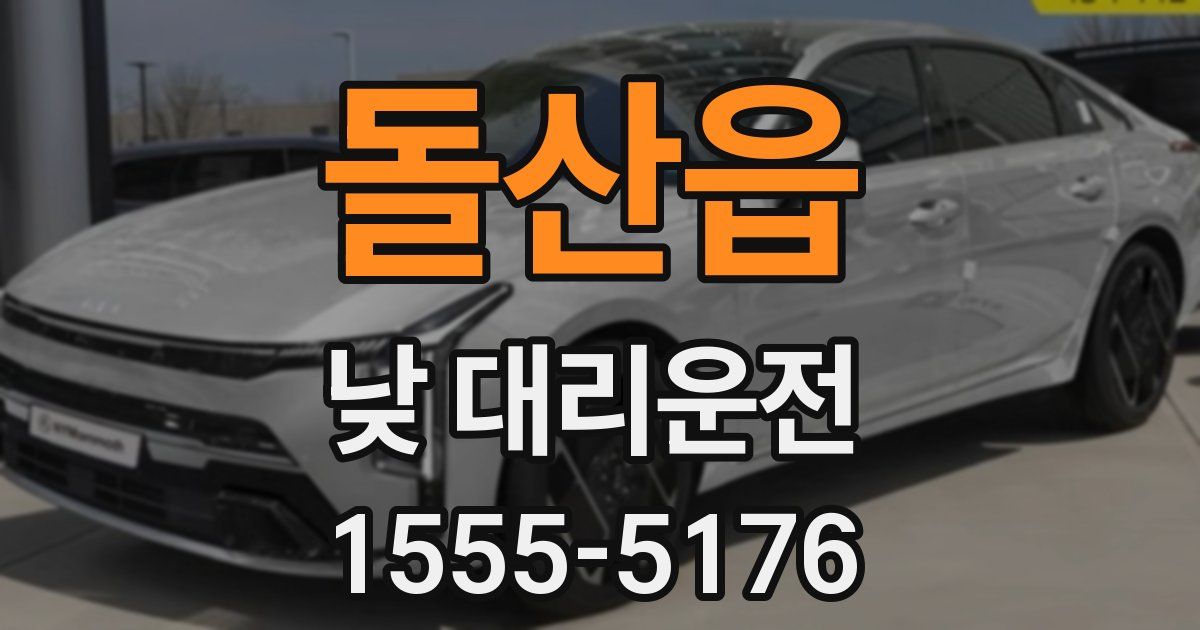 돌산읍 낮 대리운전
