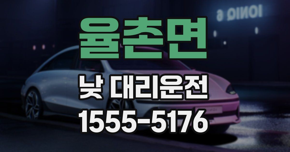 율촌면 낮 대리운전