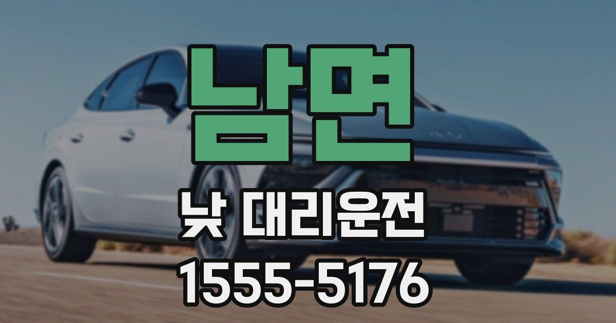 남면 낮 대리운전