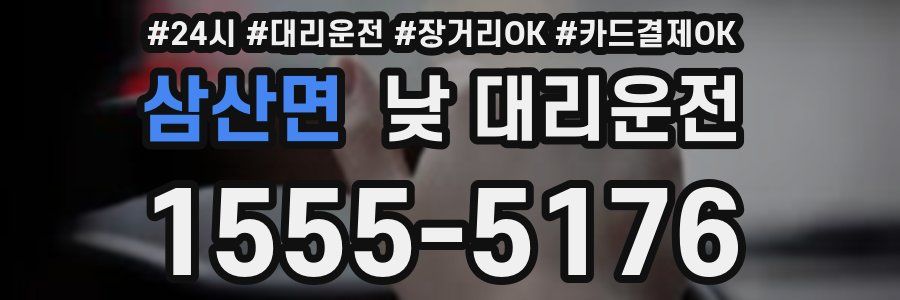 삼산면 낮 대리운전