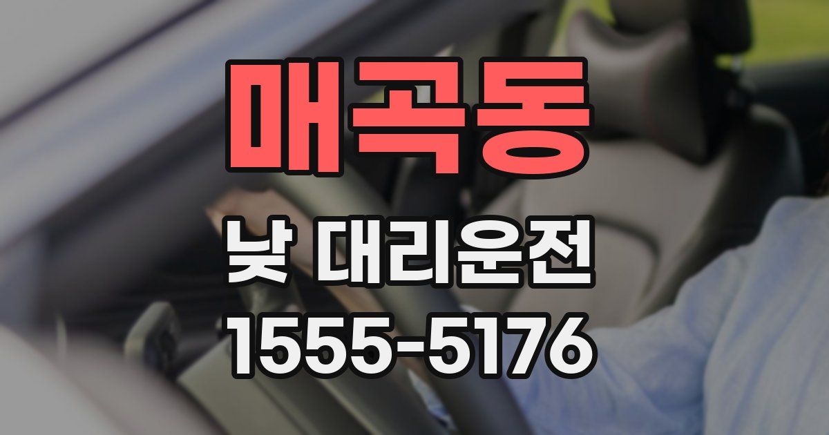 매곡동 낮 대리운전