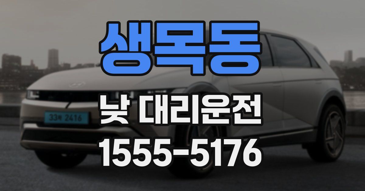 생목동 낮 대리운전