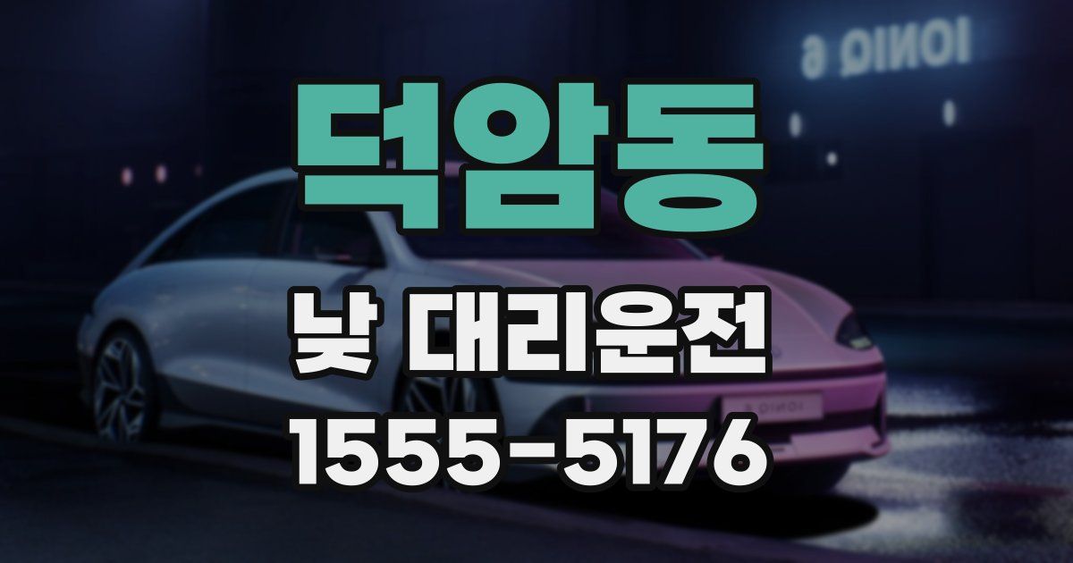 덕암동 낮 대리운전
