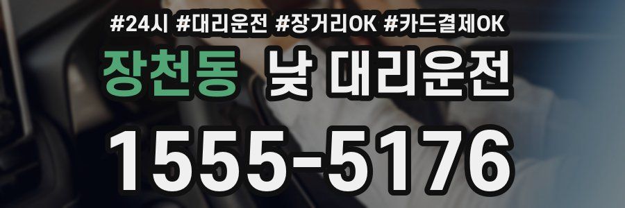 장천동 낮 대리운전