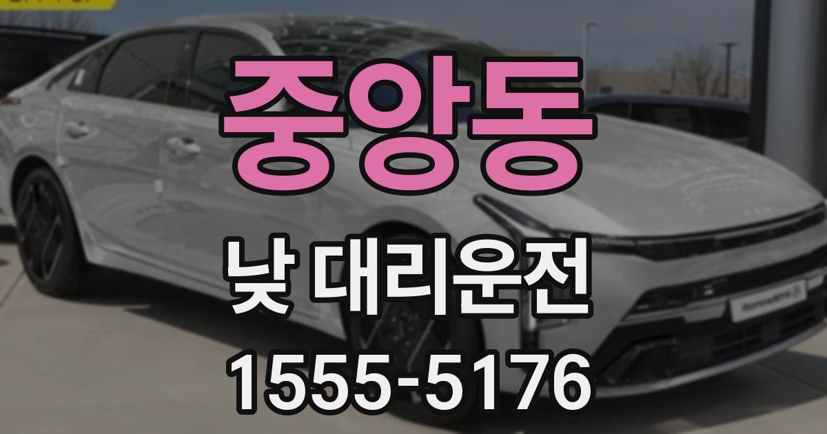 중앙동 낮 대리운전