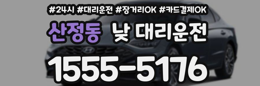 산정동 낮 대리운전