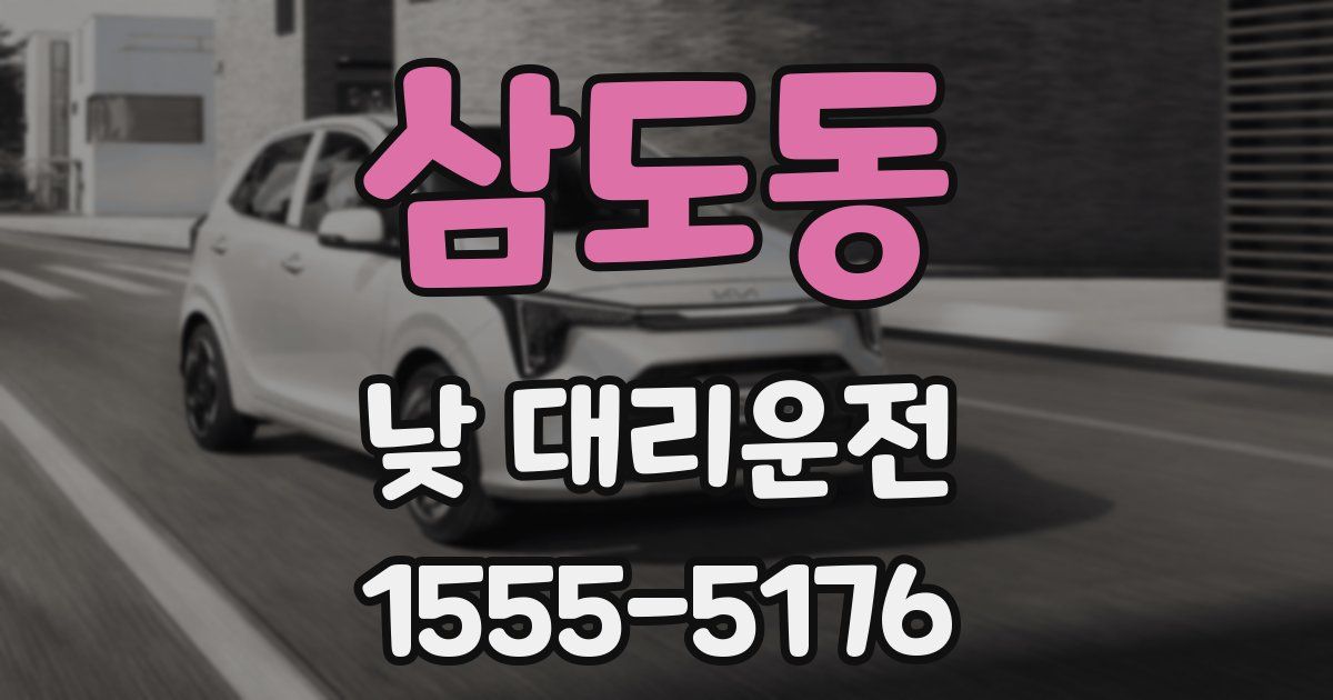 삼도동 낮 대리운전