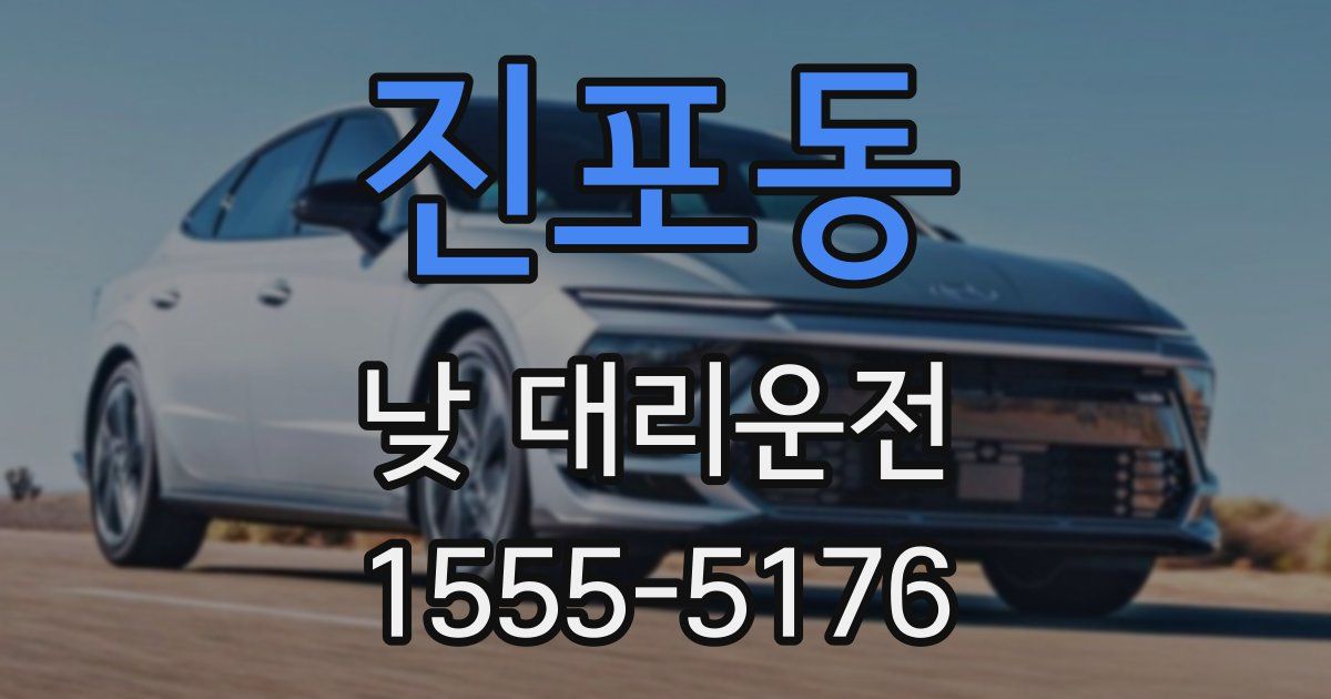 진포동 낮 대리운전