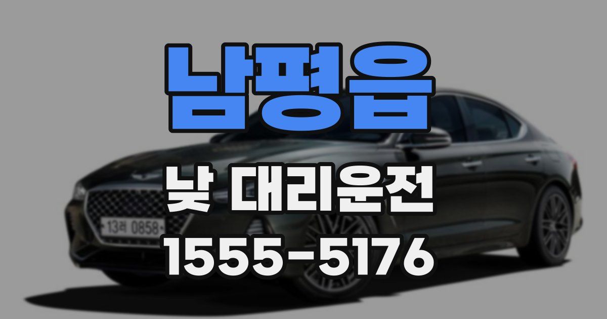 남평읍 낮 대리운전