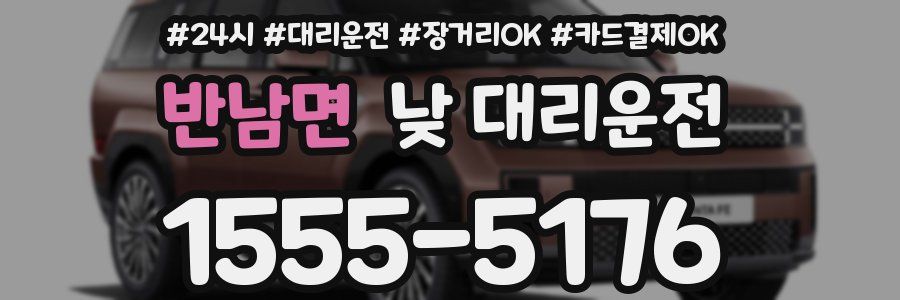 반남면 낮 대리운전