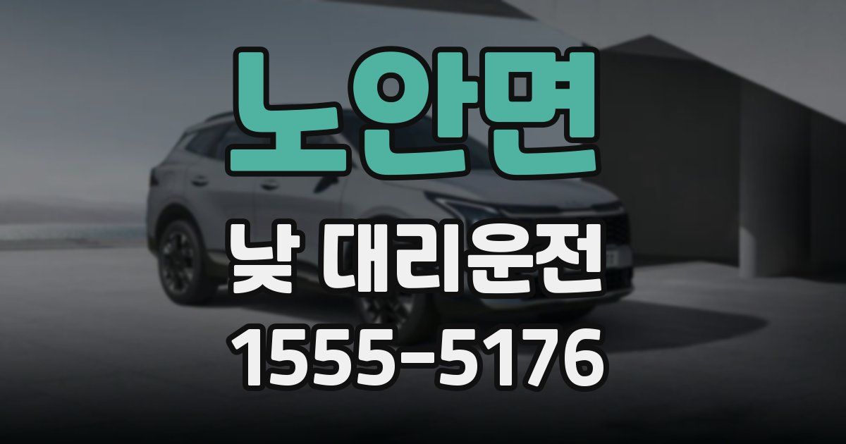 노안면 낮 대리운전