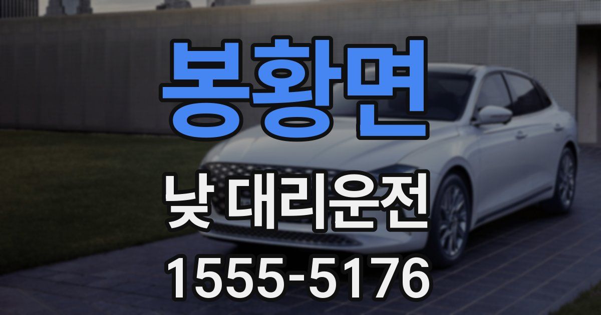 봉황면 낮 대리운전
