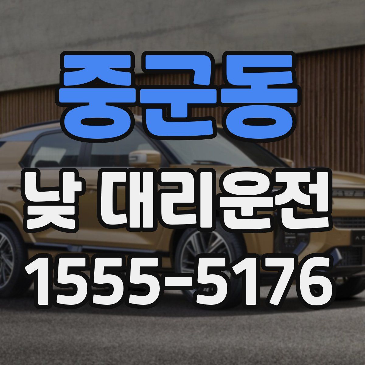 중군동 낮 대리운전