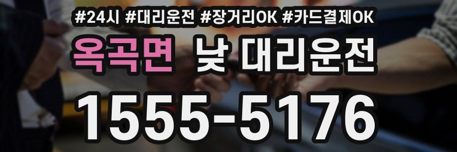 옥곡면 낮 대리운전