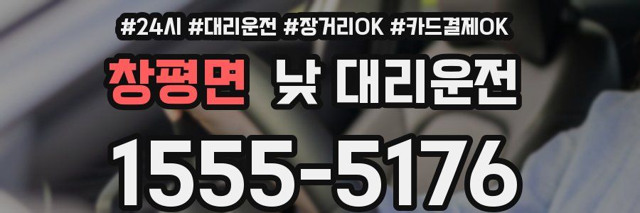 창평면 낮 대리운전