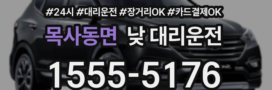 목사동면 낮 대리운전