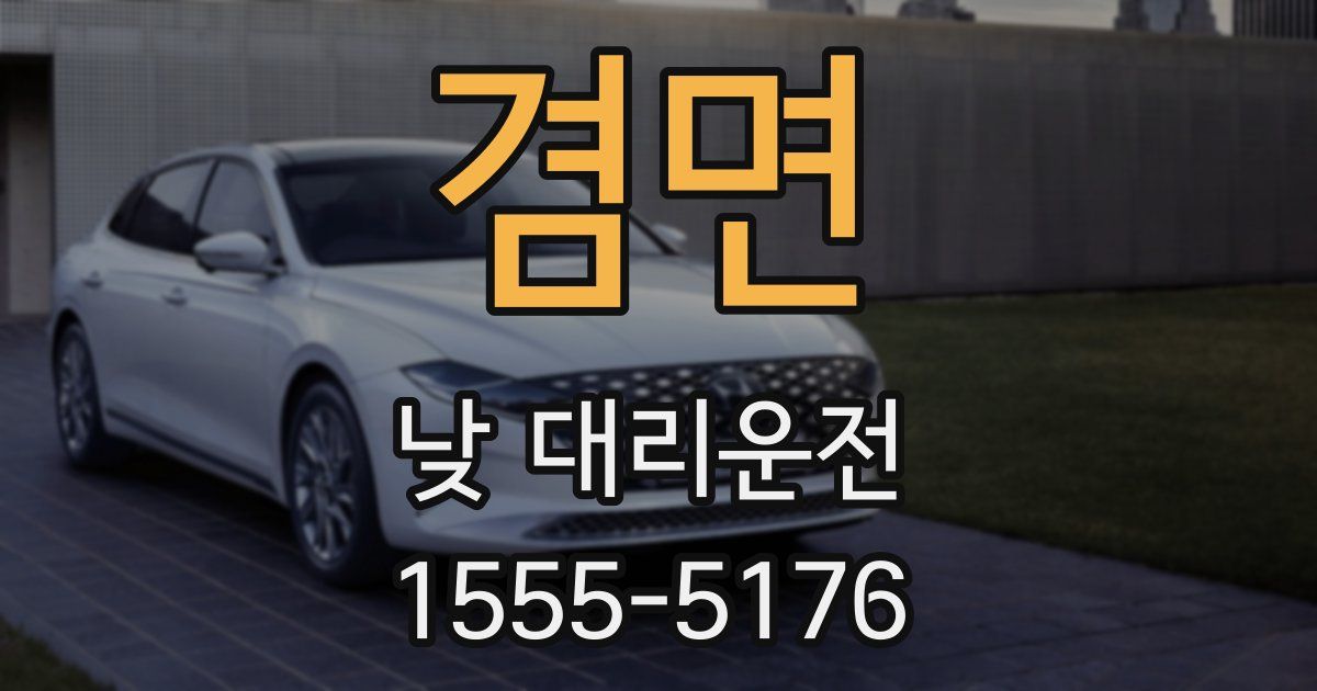 겸면 낮 대리운전