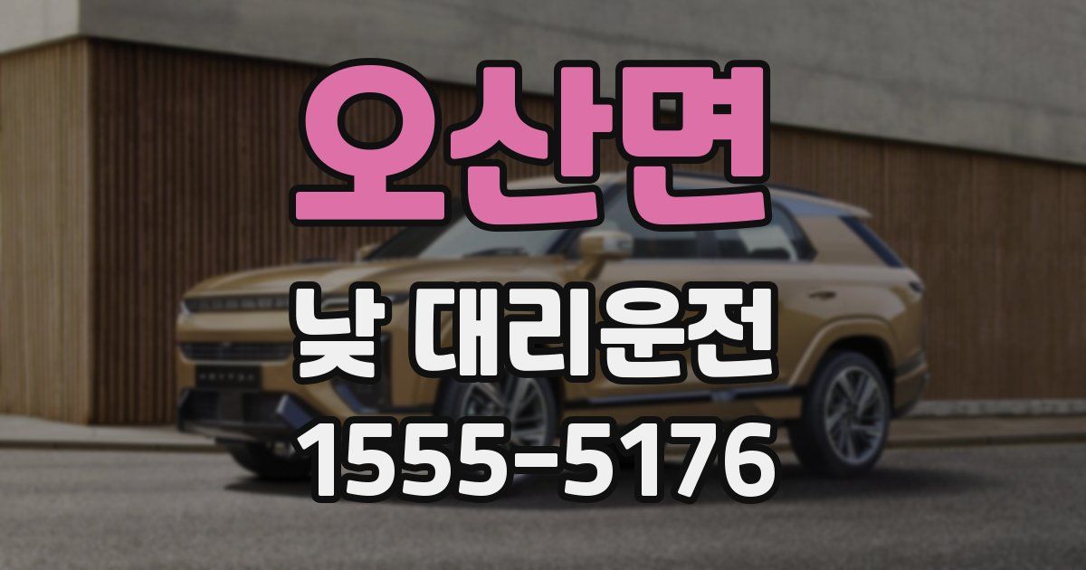 오산면 낮 대리운전