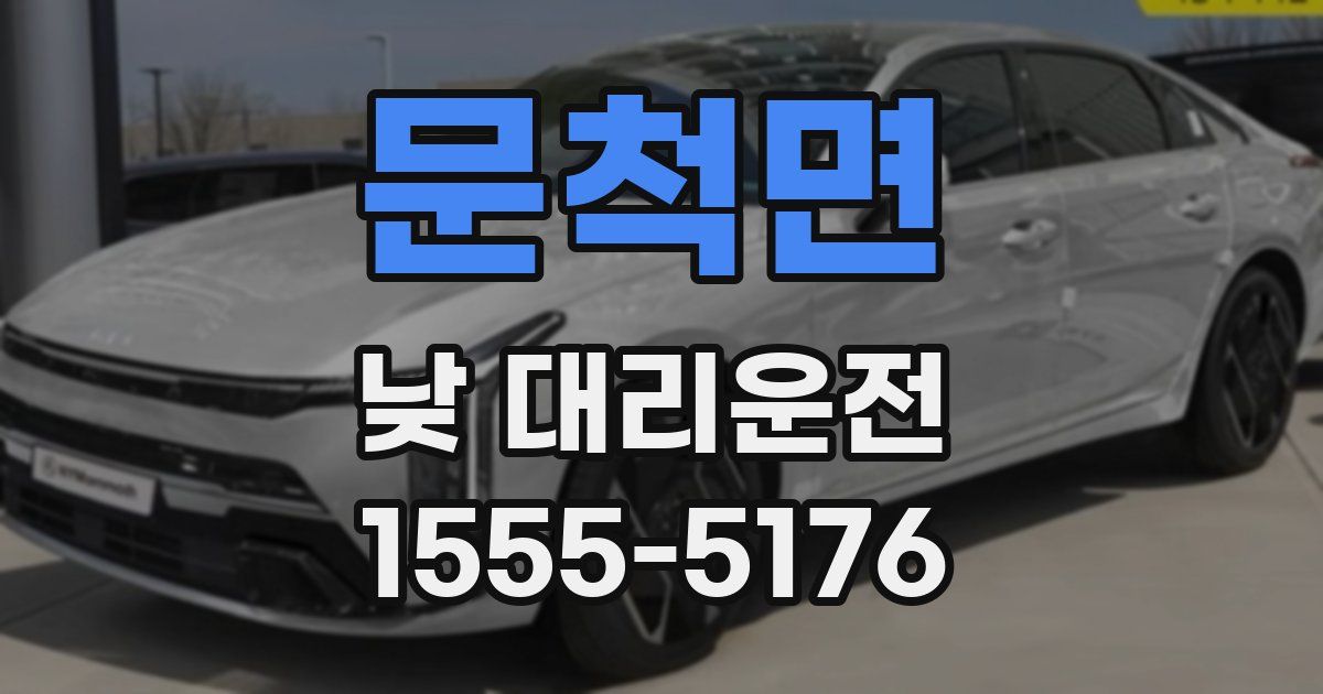 문척면 낮 대리운전
