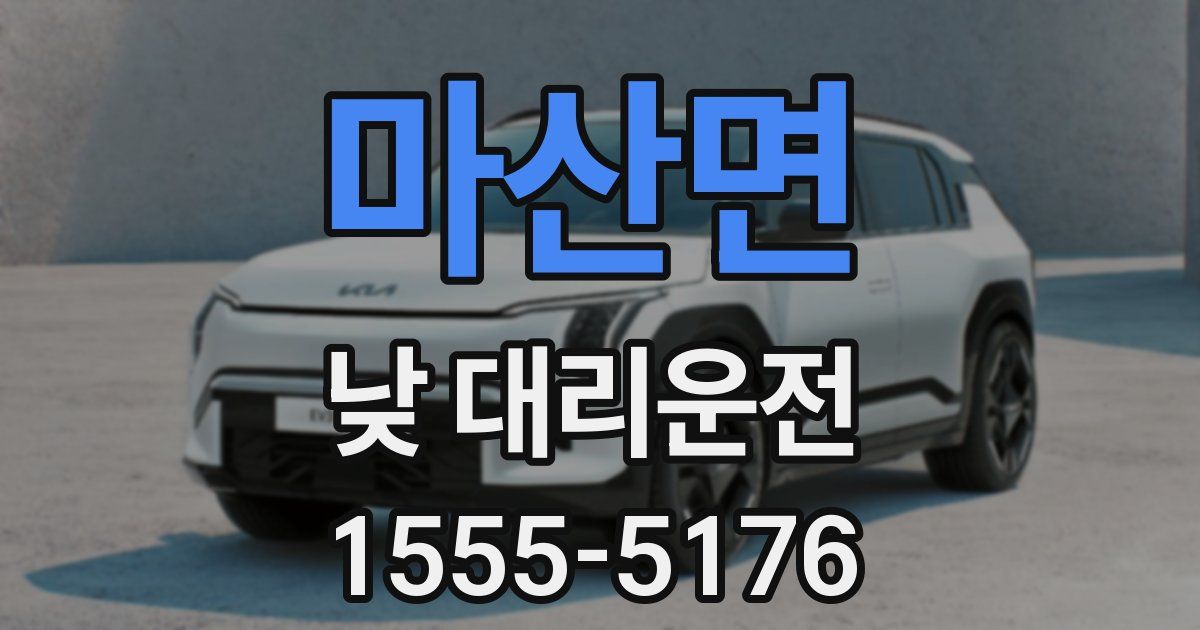 마산면 낮 대리운전